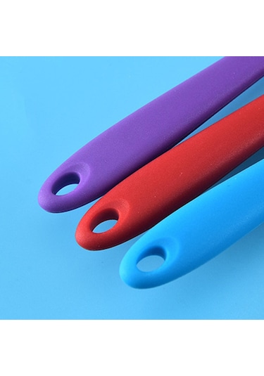 Kırmızı Silikon Oluklu Turner Mutfak Pişirme Araçları Yapışmaz Pişirme Spatula Krep Kızartma Tavası Kürek Silikon Pişirme Gereçleri