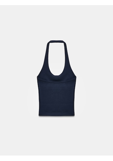 Dilvin 21052 Halter Yaka Top-k.lacivert