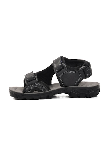 Siyah Çocuk Düz Sandalet 31615 Taurus F Siyah
