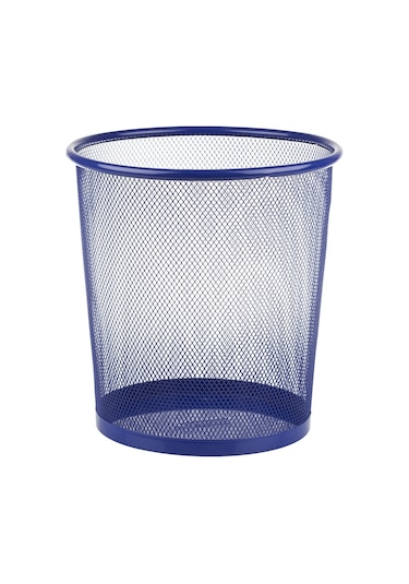 Bigpoint Metal Perfore Çöp Kovası Orta Mavi X 6 Adet