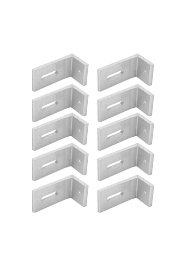 Yaozixa 10 Adet Aluminyum L Ayak Güneş Paneli Braketi - Fosforik Sistemler İçin Çatı Montajı, Dayanıklı Ve Kolay Kurulum