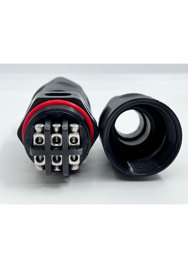 Saha Montajıı 6 Pin Güç Konnektörü Ip68