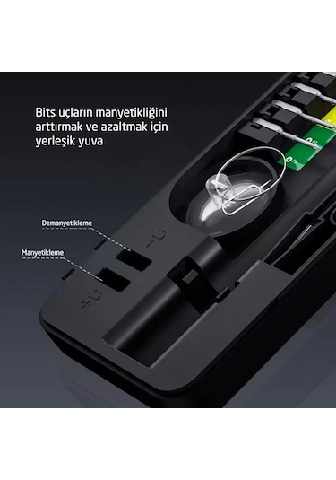 Uf-tools Ks-882058 Hassas 58 Parça Bits Uçlu Şarjlı Tornavida Seti