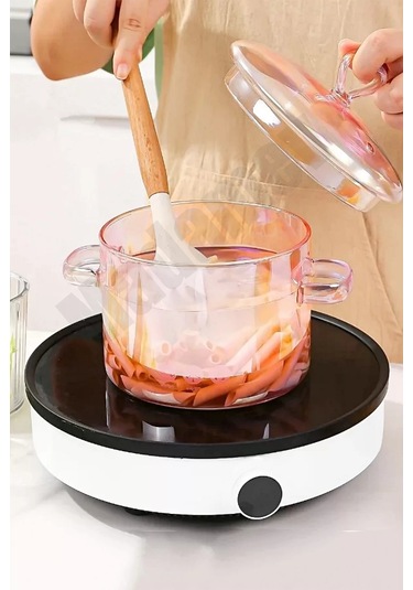 Madamev Borosilikat Cam Tencere Isıya Dayanıklı Termisil 1500cc