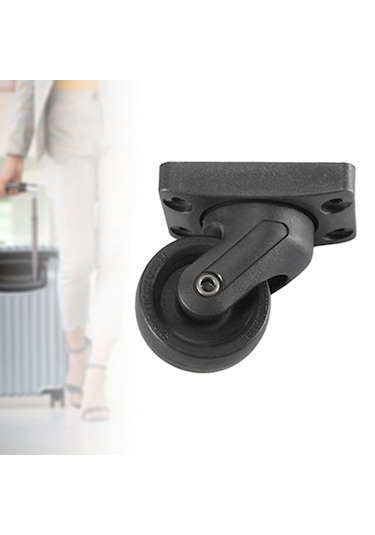 Homyl Bagaj Tekerlekleri, Bavul Yedek Parçalar Taşınabilir Siyah