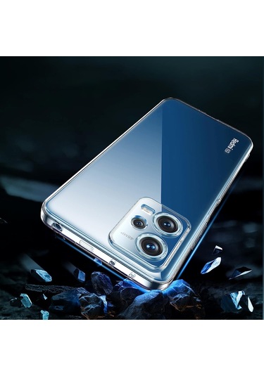 Fitcase Xiaomi Redmi Note 12 Pro 5g Kılıf Kamera Korumalı Silikon Şeffaf Arka Kapak