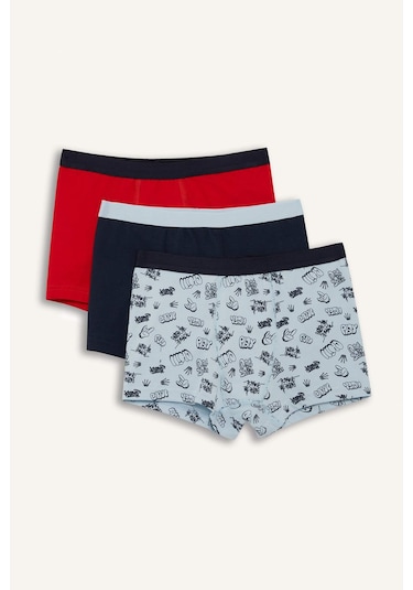 Defacto Erkek Çocuk Desenli 3lü Boxer F7805a825aunv135 Lacivert Defacto Erkek Çocuk Desenli 3lü Boxer F7805a825aunv135 Lacivert