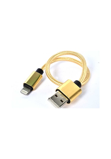 Gold 30 Cm Halat Lightning Usb Kablo-zore