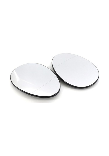 Besthome1 Mini R55/r56/r57/r58/r59 Yan Ayna Camı Seti, Sol+sağ, Isıtmalı Beyaz Ayna