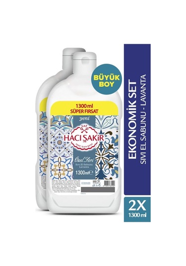 Hacı Şakir Lavanta Sıvı Sabun Özel Seri 2 x 1300 ML