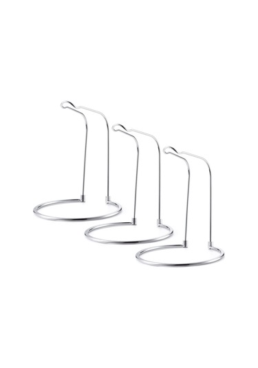 Shineyee 3 Adet Gümüş Renkli Paslanmaz Çelik Balık Makinesi Tutucu - 15x17 Cm Boyutlu