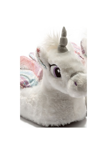 Twigy Lea Çocuk Hayvanlı Panduf Beyaz 21/27 CC0637 Beyaz