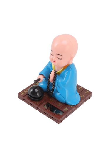 Geeroyoo Güneş Enerjili Otomatik Kafa Sallayan Fenerci Fişekçi, Ev Ofis Araba Dekorasyonu, Şans Ve Mutluluk Dilekleri, Plastik Materyal, Hediye Paketi