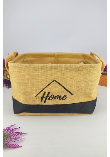 Digithome Hasır Çok Amaçlı Düzenleyici Organizer Midi Dikdörtgen Sepet Siyah - Cly-j1005