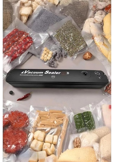 Vacuum Sealer Gıda Vakum Ve Mühürleme Makinesi 10 Poşetli