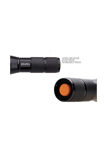 Cbtx Cree Xml-t6 Ayarlanabilir Odak Yakınlaştırmalı Ultra Parlak Led El Feneri Feneri Yalnız 18650 Sürümü