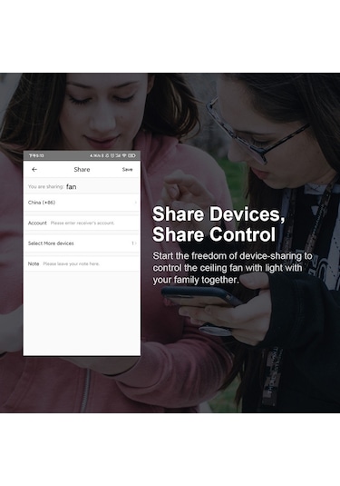 Sonoff İfan04-h App Uzaktan Kumanda Akıllı Fan Işık Anahtarı Desteği Tmall Genie 220v-240v