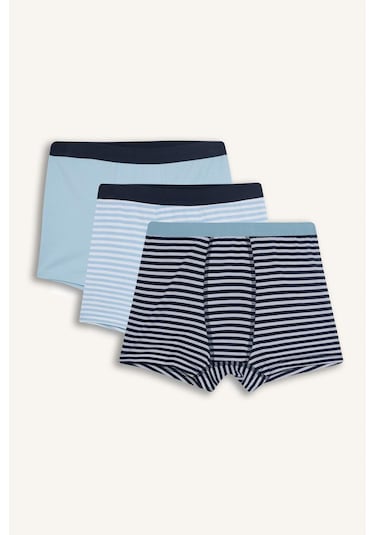Defacto Erkek Çocuk Çizgili 3lü Boxer E1572a825aube107 Mavi