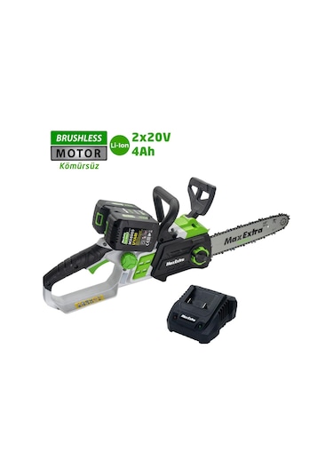 Max Extra MX8005 2x20V 4 Ah Kömürsüz Akülü Ağaç Kesme Motoru