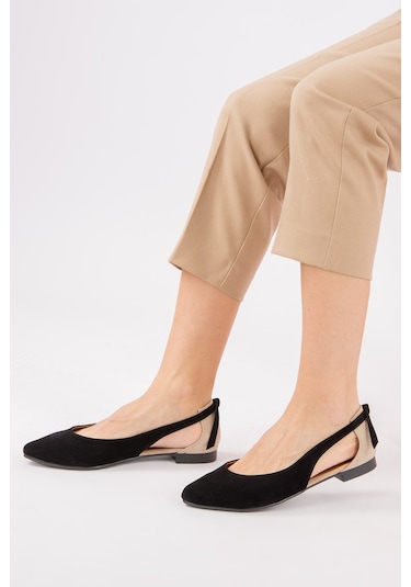 Fox Shoes Siyah/ten Kadın Babet H726324002 Siyah/ten Siyah - Ten Rengi