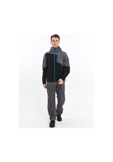 Mapamyumco Windbreaker Erkek Ceket  Füme - Siyah