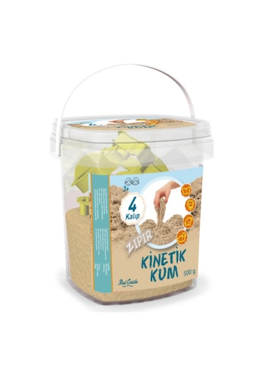 Zıpır Kinetik Kum Naturel 500gr Kova Zkg500-206