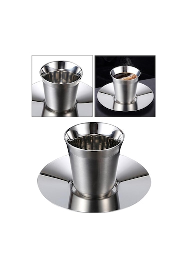 Suntek Çift Cidarlı Kahve Kupa Yalıtımlı Çay Bardağı