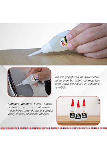 Brio Hızlı Süper Yapıştırıcı 20 Gr 4'lü