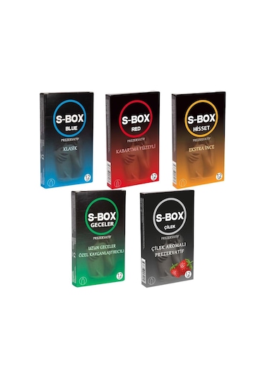 S-Box Karma Prezervatif 12'li x 5
