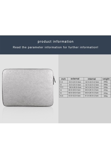 14 -15.4 İnç Evrensel Oxford Kumaş İş İç Paketi Dizüstü Tablet Çantası İçin