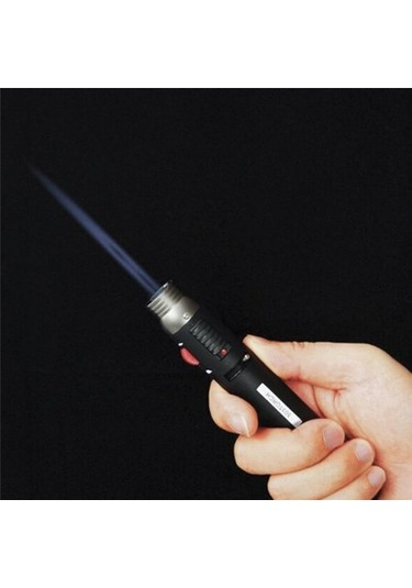 Jeehugo Taşınabilir Dış Mekan Alev Aracı - 1300 C Ayarlanabilir Alev, Elle Tutma Desteği, Benzin Olmadan Teslimat Metal-abs Siyah