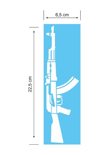 Kls-47 Folyo Kesim Etiket Beyaz 22,5 X 6,5 Cm