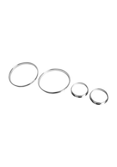 Jeemson Bmw E38 E39 E53 Araçları İçin电镀 Abs Gauge Çevre Seti - Gz.w196 Değiştirme Parçası Gümüş