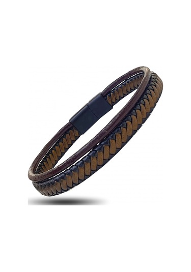 Çift Renk Çoklu Deri Bileklik 31833b5d4 Çok Renkli