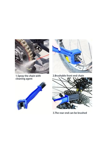 Elmpaly 4'lü Bisiklet Temizlik Seti, Bakım Aletleri Zincir Temizleyici