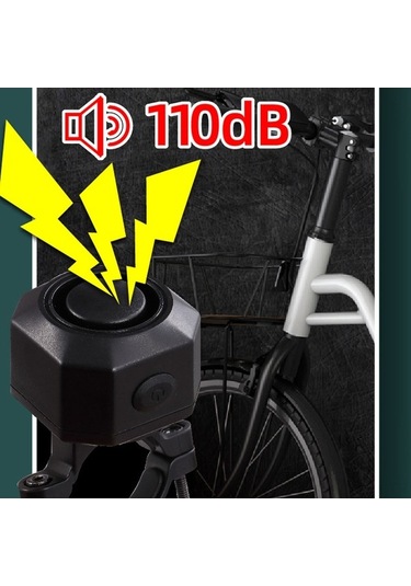 Trendooze Kablosuz Titreşim Alarmı: 110db, 7 Seviye Sensör, Su Geçirmez Motosiklet Güvenlik