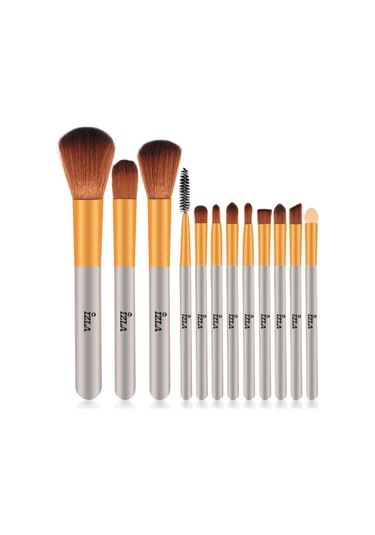 İzla Metal Kutulu 12'li Makyaj Fırça Seti