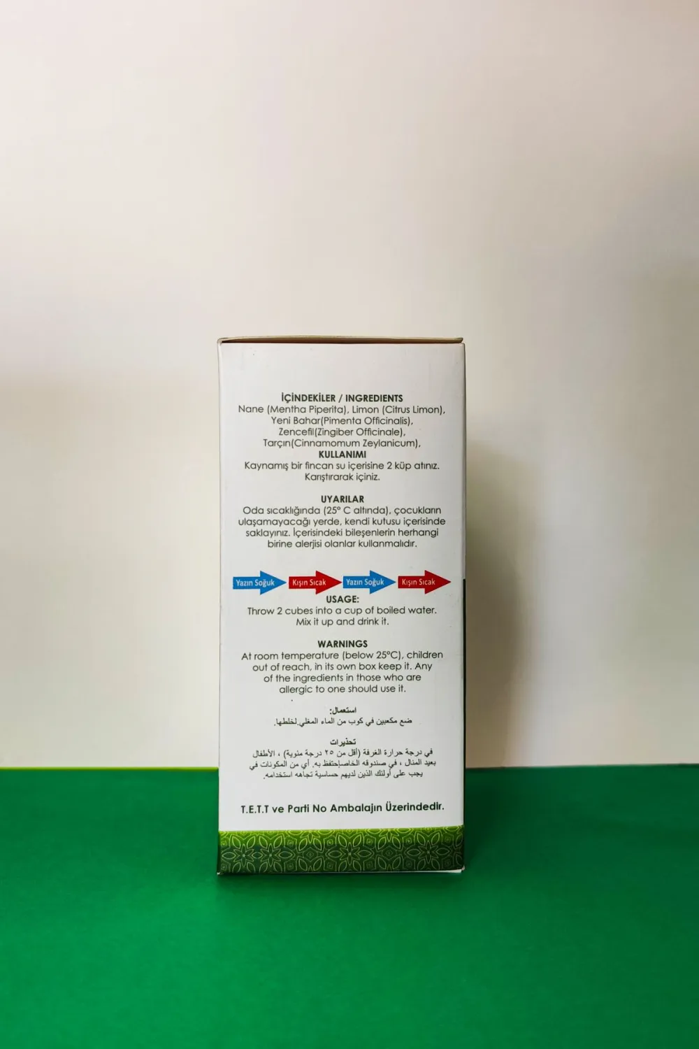 Vhp Hazır Bitki Çayı Küpleri Küp Şeker Formu Nane Limon Atom Çayı 180 G