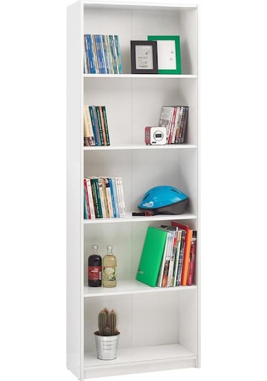 Adoremobilya Max 5 Raflı Kitaplık - Beyaz