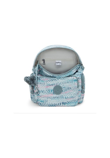 Kıplıng City Zip S Küçük Boy Sırt Çantası Desenli Palmtree Leaves Desenli Çok Renkli