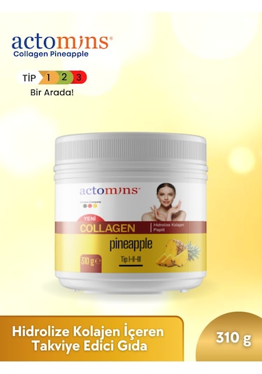 Actomins Collagen Pineapple 2 x 310 G 2 Aylık Paket