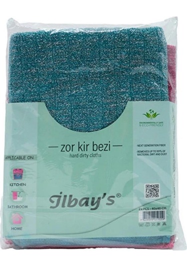 Ilbay's Mikrofiber Zor Kir Bezi 2'li Çok Renkli