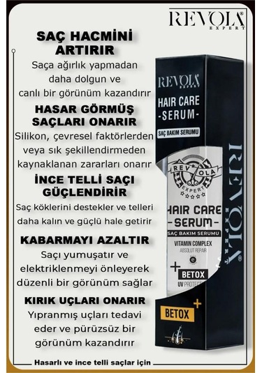Revola Expert E Vitaminli Tam Onarıcı Saç Bakım Serumu 75 Ml Betox Botox Etkili