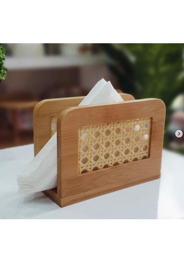 Mien-1176 Bambu Hazeran Peçetelik Ahşap