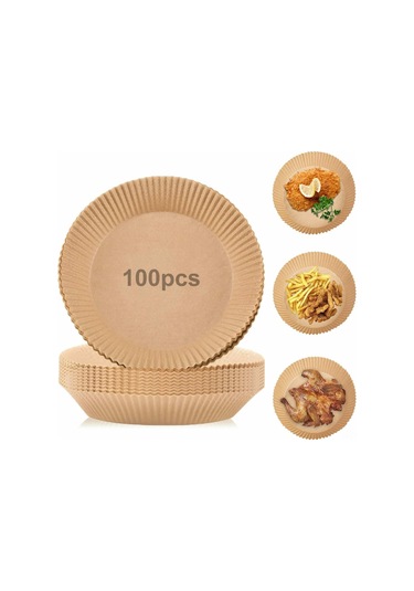 Skycity Yemek Dereceli Havva Fritöz Liner 16cm, 100 Adet - Yağ/su Geçirmez, Kullandıkdan Atılabilir, Fritözü Temiz Tutar, Mikrodalga/steamer Uyumlu Diğer