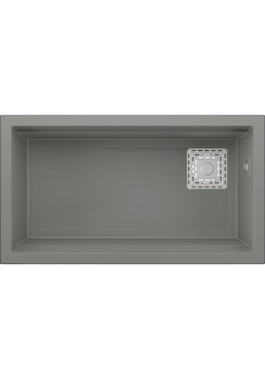 Real Stone Almila 75,5x42,4 Cm Gri Granit Mutfak Eviyesi