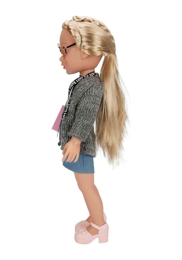 Gündelik Kıyafetli Moda Bebeği 40 Cm Eklemli Şık Kız Bebek