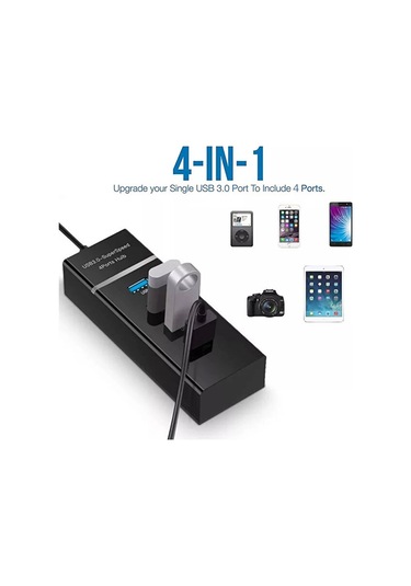 Usb 3.0 To 4 Port Usb Çoklayıcı High Speed Hub 30cm Kablo