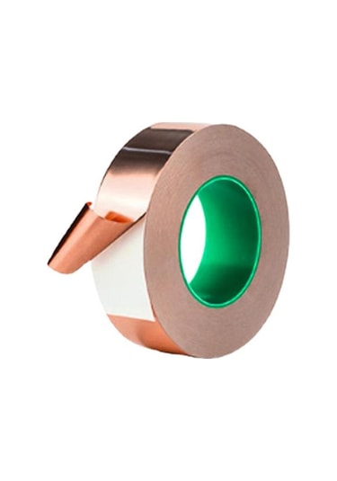 Yapışkanlı Etiket Tek Taraflı Yüksek Sıcaklık Dayanımı Trafo İçin İletken Koruyucu Bakır Folyo Bant 4