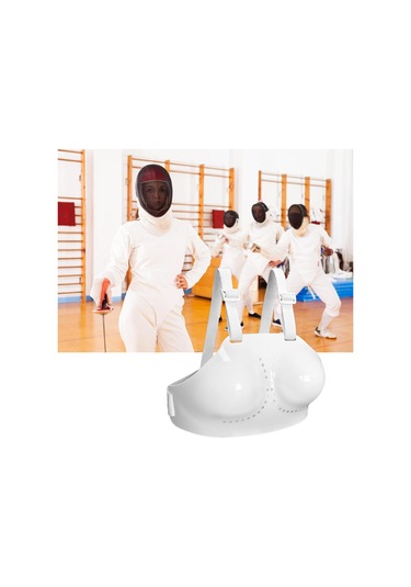 Kadın Makya Eğitim Eskrimcileri Eskrim Koruma Göğüs Koruma Milletleme Göğüs Koruyucusu Eskrim Guard Meme Koruyucusu Beyaz